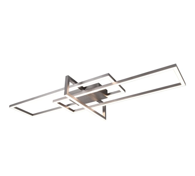 TRIO LEUCHTEN - 3000K,3900lm, B100xH11,5xL40cm Switch-Dimmer, Nickel matt