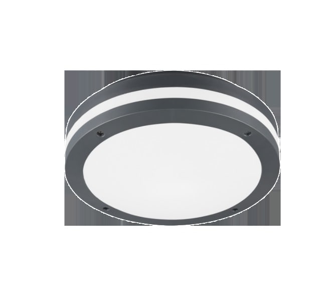 TRIO LEUCHTEN - 12W 1000lm, 3000K, H.9xD.30cm,IP54, mit BM, Aluguß Anthrazit