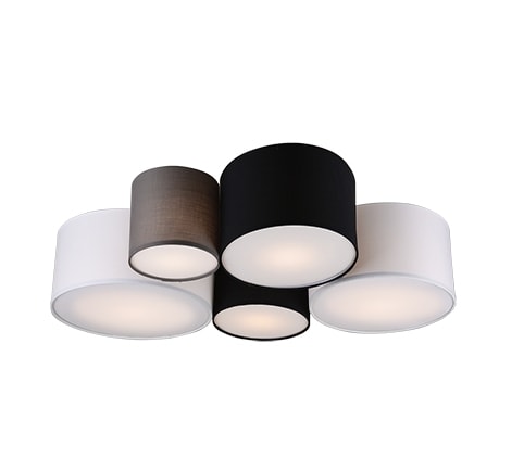 TRIO LEUCHTEN - D.20,25,30,35,40cm, H.21,5cm weiß, schwarz, grau