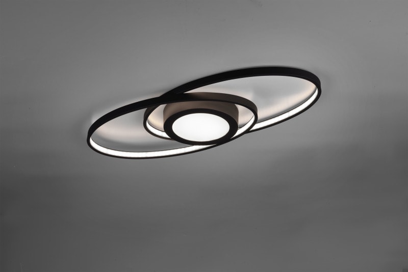 TRIO LEUCHTEN - 3000K, 3400lm, H.4xB.57xL.23cm Switch-Dimmer, anthrazit