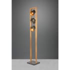 TRIO LEUCHTEN - D.10,5xB25xH.150cm, Holz Deko, Metall Nickel antik Gold