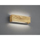 TRIO LEUCHTEN - 3000K,L37xB11xH11cm,Echtholz Metall Nickel antik,Switch-Dim