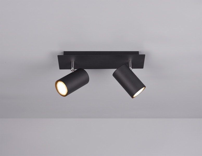 TRIO LEUCHTEN - H.15xB.30xL.9cm Schwarz matt