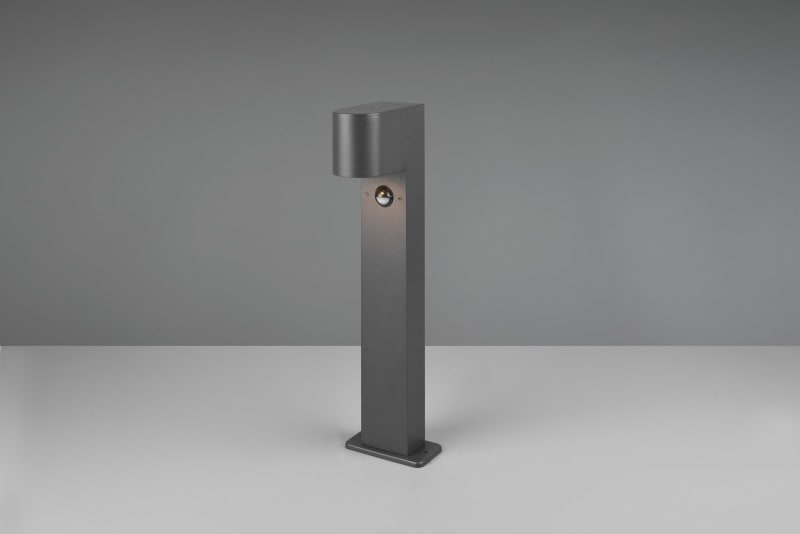 TRIO LEUCHTEN - o.LM, H.50xB.12xL.15cm, IP44 BWM, Alu-DG, anthrazit
