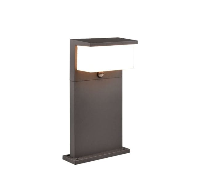 TRIO LEUCHTEN - 1300lm, B26xH45xAusl15cm, IP54Bew.-melder, Metall, anthrazit