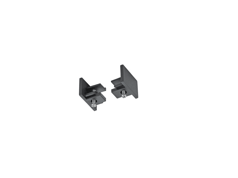 TRIO LEUCHTEN - Schwarz matt, 3x2x1,3cm 2er-Set