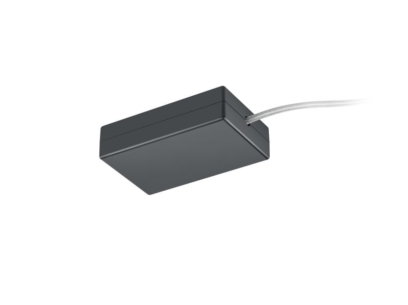 TRIO LEUCHTEN - 13,5 x 9,5 x H 3 cm, Schwarz incl.4adriges Kabel 1m transp.