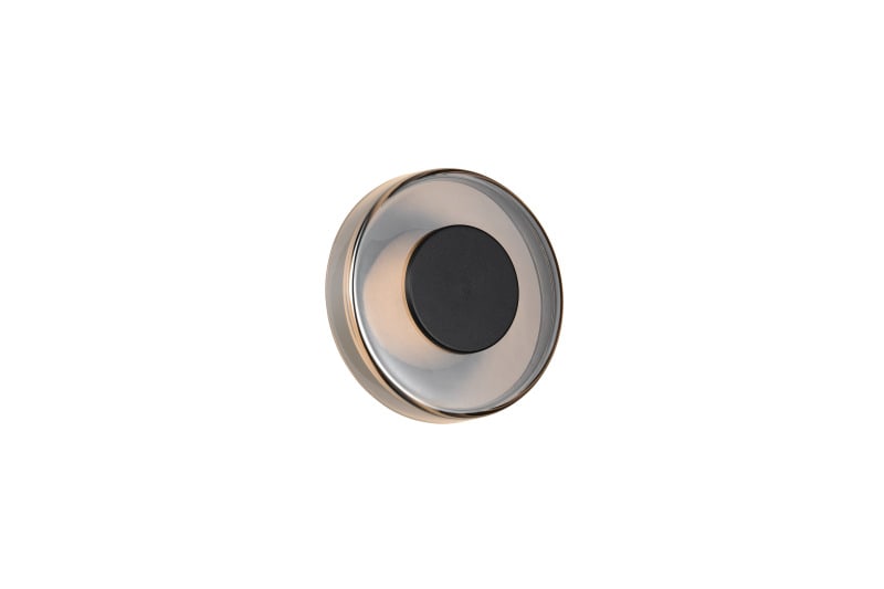 TRIO LEUCHTEN - 10W 1100lm, 3000K,D.22xT.11,5cm, Schw.m Glas chrom bed.,SwitchDim.