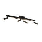 TRIO LEUCHTEN - 34W,4100lm,2700-6500K,L.85-133xB.8,5xH.23cm,FB dimmbar, Met. schwarz matt
