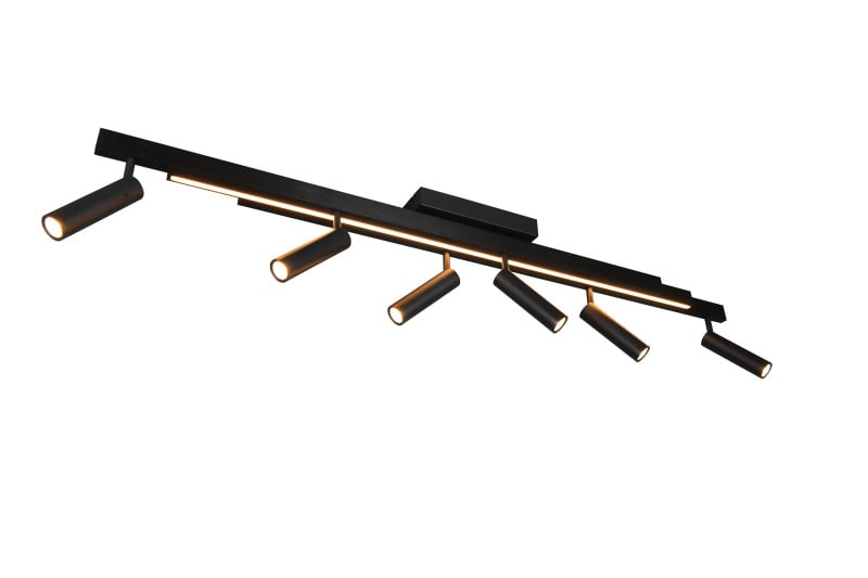TRIO LEUCHTEN - 2700-6500K,L113-180xB8,5xH23cm FB, dimmbar, Met. schwarz matt