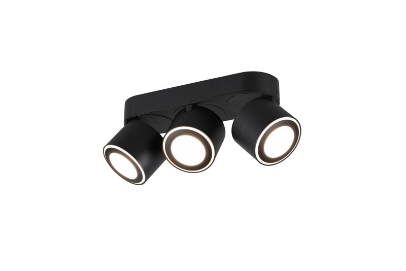 TRIO LEUCHTEN - max.3x5W, 3x450lm, 3000K 8,7x10,6x27,3cm,getr.sch,Schwa