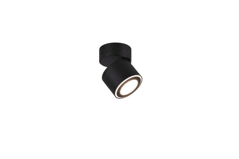 TRIO LEUCHTEN - max.5W, 450lm, 3000K D8,7xH10,9cm,getr.scha,Schwarz
