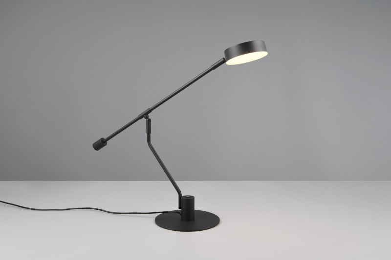 TRIO LEUCHTEN - 6W,560lm,2700-6500K,L.58xH.64cm,D.17cm,Touch Dimmer, Metall schwarz matt