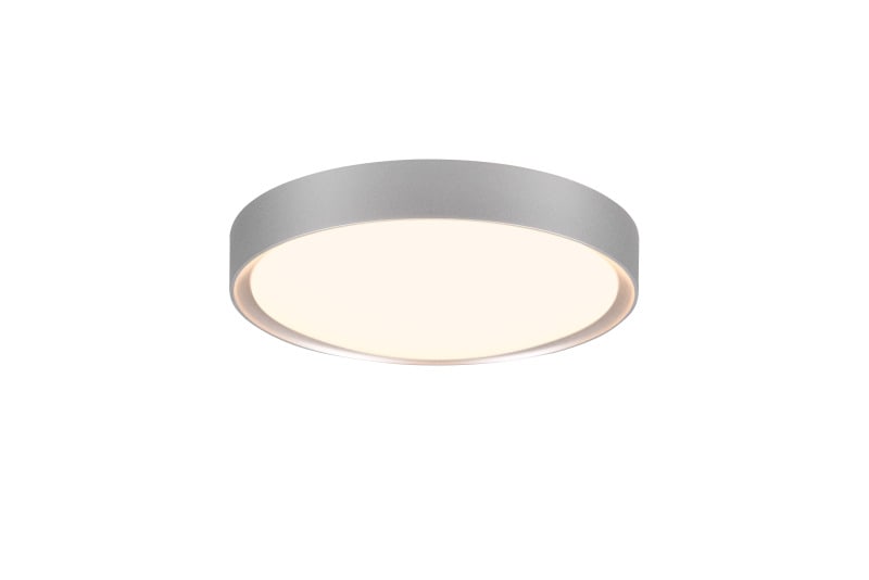 TRIO LEUCHTEN - 18W LED/3000K/1850Lm,D.33cm,IP44, titanfarbig/Acryl weiß