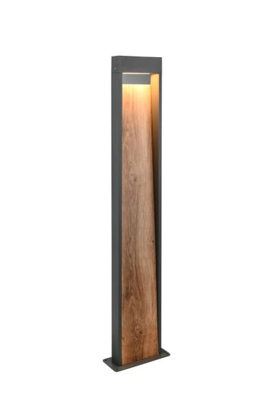 TRIO LEUCHTEN - 11W,3000K,1200lm,B21,5xH100xT9,5cm IP44/ Met.,anthrazit, holzfarb