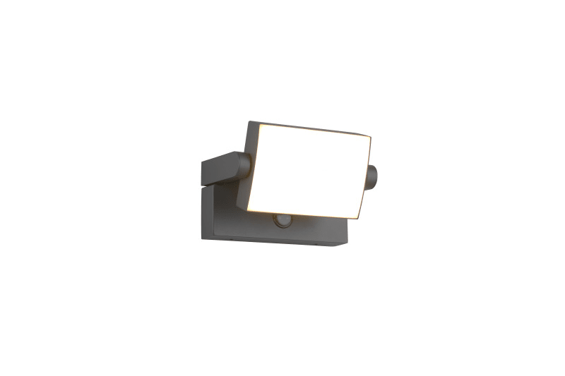 TRIO LEUCHTEN - 1000lm, B.20xH.10xT.15cm, IP54 Bew.-meld.,Met, anthrazit