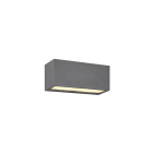TRIO LEUCHTEN - 2xE14, o.LM, IP44, B.25xH.11xT.10cm, Metall anthrazit, Glas, weiß
