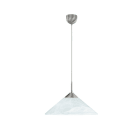 HUFNAGEL - Pendelleuchte ML Platin, Alabaster weiß