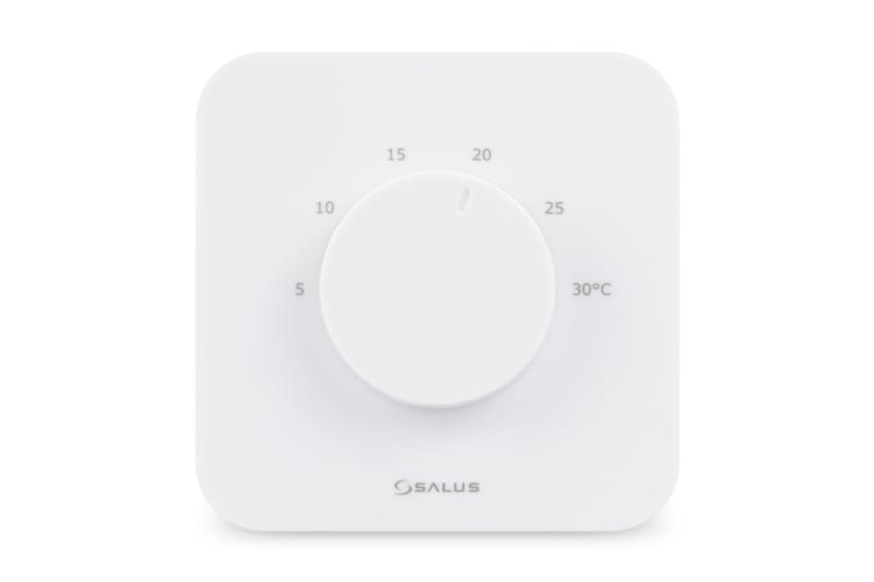 SALUS CONTROLS - RT m. Drehregler, 230V, autom. Umsch. Heizen/Kühlen, CO Eing. PWM, 5 J. Garantie