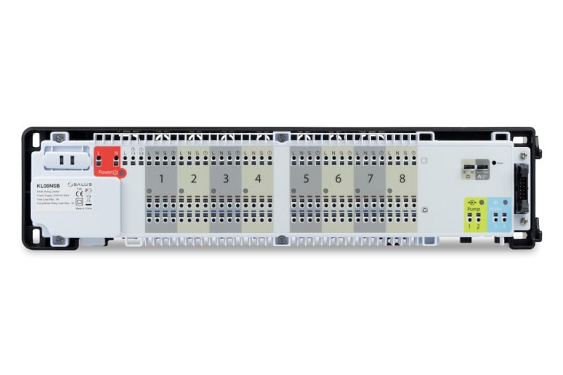 SALUS CONTROLS - 8-Zonen Regelklemmleiste, 230V, potentialfreie Kontakte für Pumpe und Boiler