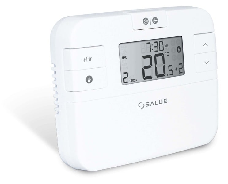 SALUS CONTROLS - Dig. Raumthermostat, programmierbar, potentialfreier Kontakt, Batterie betrieben