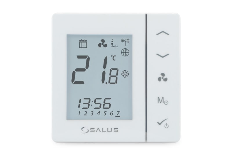 SALUS CONTROLS - Raumthermostat für Konvektor-Heizung bzw. Kühlung. Für 2 und 4 Rohr-Anlagen