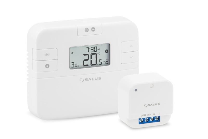 SALUS CONTROLS - Dig. Raumthermostat, programmierbar, batteriebetrieben mit Funkrelais, 16A