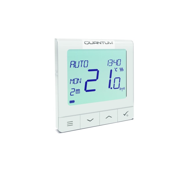 SALUS CONTROLS - Quantum Thermostat Funk mit EINEM Aufputzempfänger