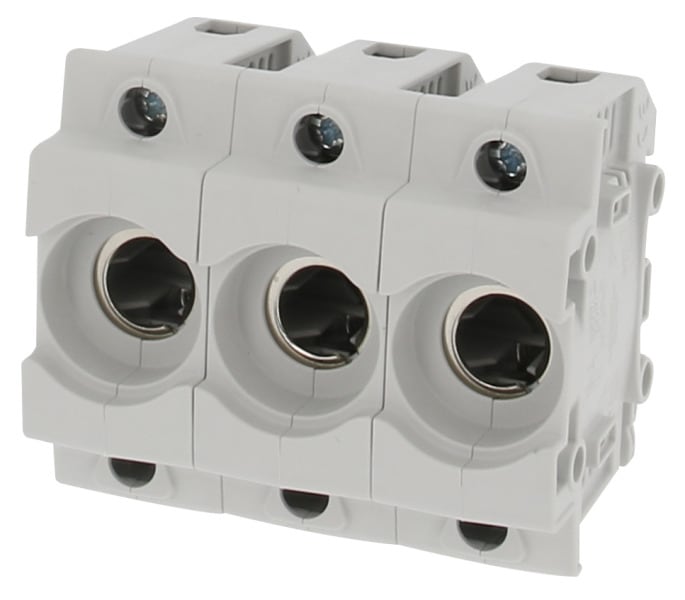 K'ELECTRIC - D01-Sicherungssockel RE E14 3pol., Doppelklemme