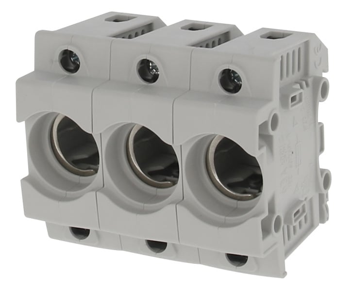 K'ELECTRIC - D02-Sicherungssockel RE E18 3pol., Doppelklemme