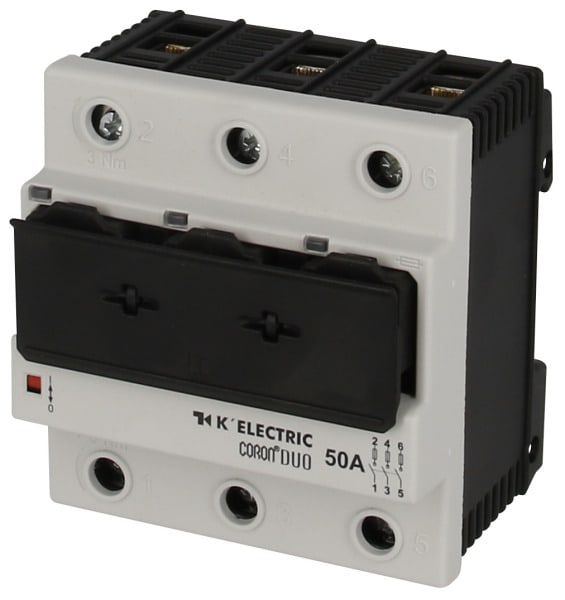 K'ELECTRIC - D0 Lasttrennschalter RE CORON DUO 3polig, bestückt 50A