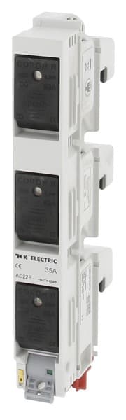 K'ELECTRIC - CORON R D0-Reiter-Sicherungslasttrennschalter 3pol. bestückt 35A