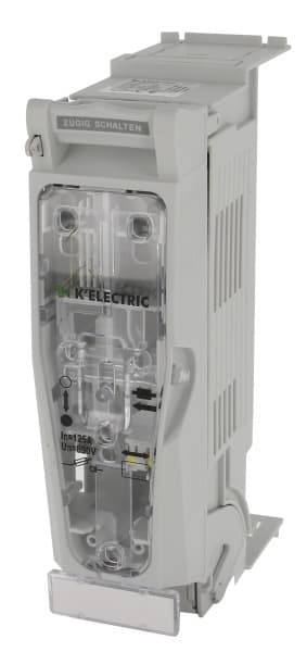 K'ELECTRIC - NH-Reiter-Sicherungslasttrenner Gr. 000/125A, 3p., 53mm, Abg. unten