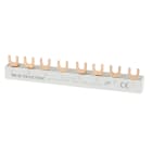 K'ELECTRIC - Gabel-Verdrahtungsschiene 4polig 10mm2, 8TE, 140mm lang