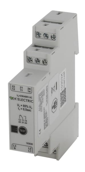 K'ELECTRIC - Unterspannungs-Meßrelais mit 2 Wechsler