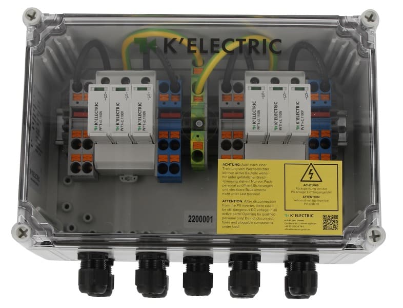 K'ELECTRIC - GAK 2x2/T1+T2 1100V Generatoranschlußkasten 300x200x132