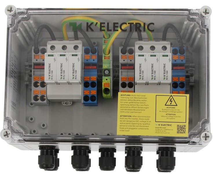 K'ELECTRIC - GAK 2x2/T2 1100V Generatoranschlußkasten 300x200x132