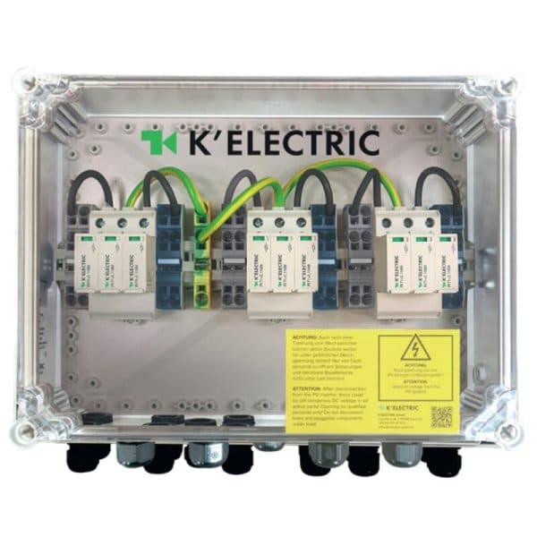 K'ELECTRIC - GAK 3x2/T2 1100V Generatoranschlußkasten 400x200x132