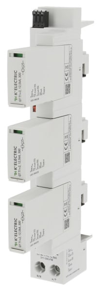 K'ELECTRIC - GT60, mehrpoliger kompakter Blitzstrom Kombiableiter Typ 1+2 für 3-phasige TT- und TN-S-Systeme
