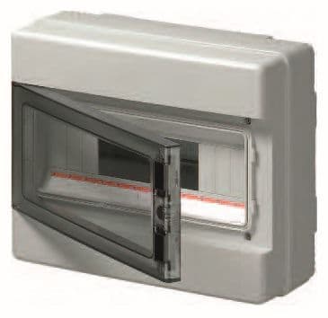 ELETTROCANALI SPA - EC62012 AP-Modulgehäuse IP65 280x220x100 mit Tür 12TE
