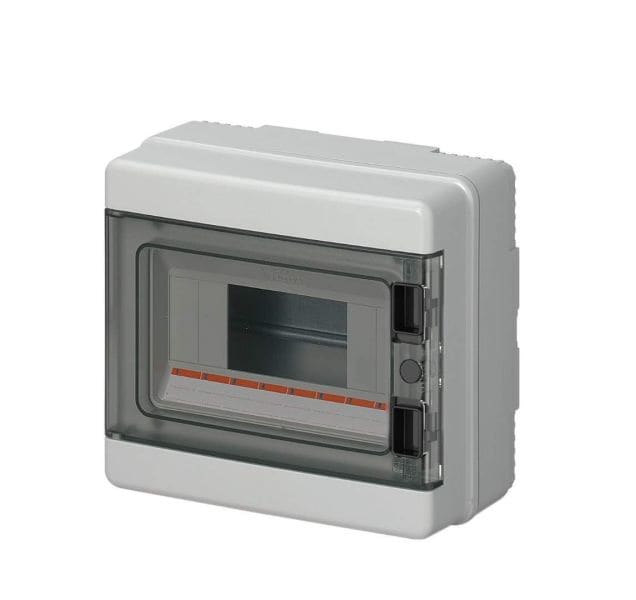 ELETTROCANALI SPA - EC62008 AP-Modulgehäuse IP65 200x180x100 mit Tür 8TE