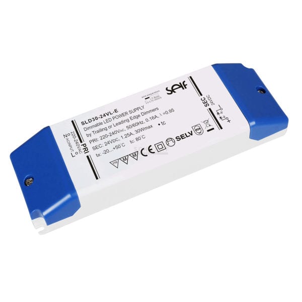 DOTLUX - LED-Netzteil CV 24V DC 0-30W 0-1,25A dimmbar Phasenan/abschnitt IP20
