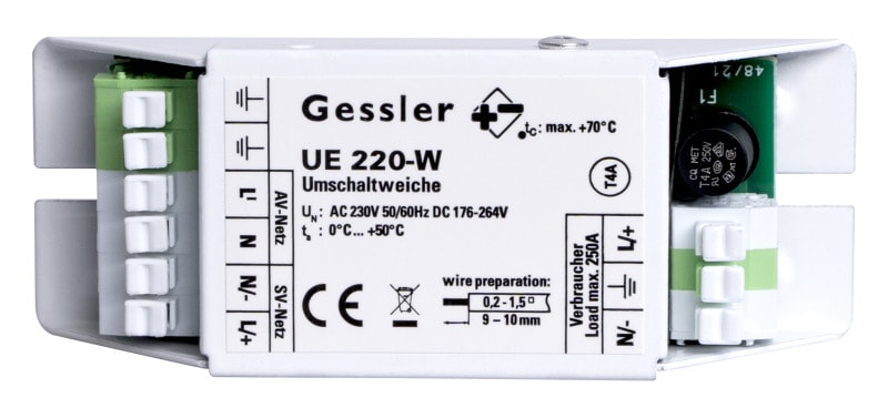 DOTLUX - Notstrom Umschaltweiche für Gessler Systeme