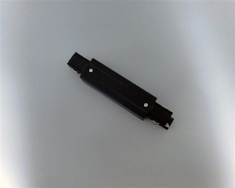 DOTLUX - 3 Phasen-Verbinder, gerade mit Mitteleinspeisung, schwarz