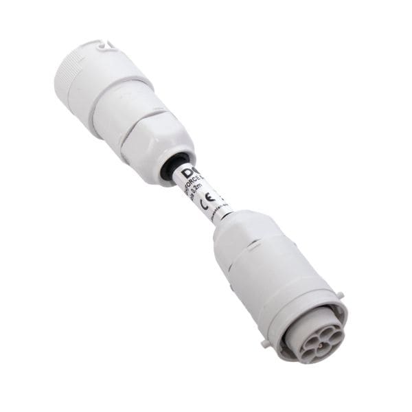 DOTLUX - Verbindungskabel HIGHFORCE mit automatischem Phasenwechsel nicht dimmbar 3phasig 5-polig 5x1,5mm² Stecker/Buchse 0,2m