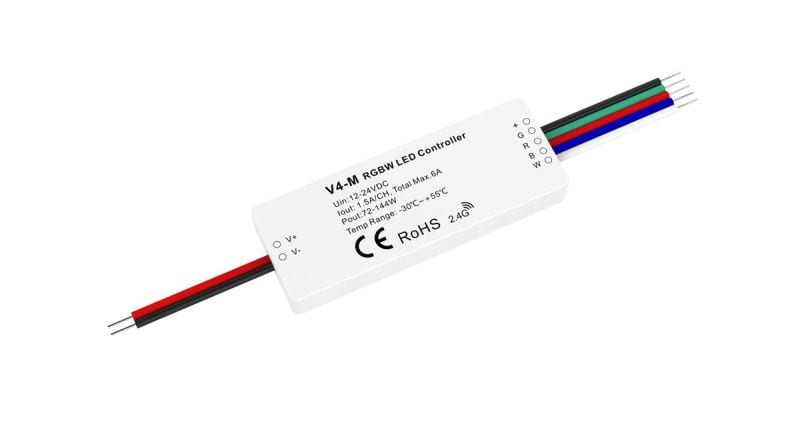 DOTLUX - LED Funk-Mini Empfänger/Dimmer Fusion Technologie  4x1,5A 12-24V für mehrfarbige LED-Streifen
