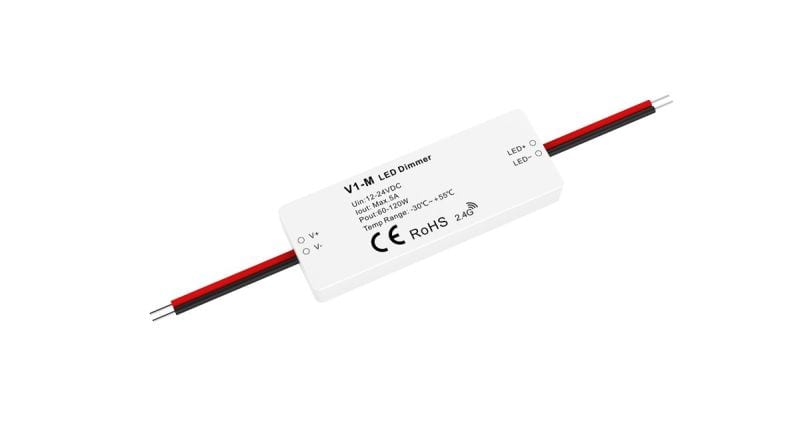 DOTLUX - LED Funk-Mini Empfänger/Dimmer Fusion Technologie 1x 5A 12-24V DC für einfarbige LED-Streifen