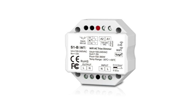 DOTLUX - LED Funk-Empfänger/DimmerTuya & Fusion Triac Empfänger 1,5A 1Kanal 100 - 240V AC