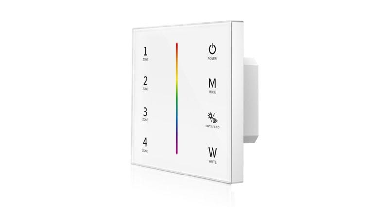DOTLUX - 4Zonen Touchpanel für mehrfarbige Empfänger DMX/Fusion-Technology
