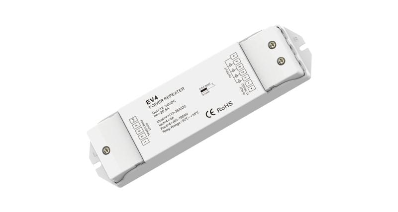 DOTLUX - LED-Verstärker max. 720W für mehrfarbige LED-Streifen 4 Kanäle 4x5 A (12-36V)